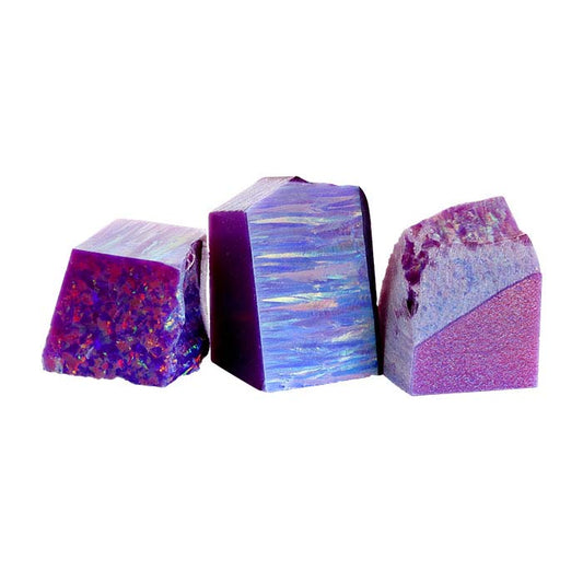 Kyocera Multi-Lavender Opal 19.05mm x 19.05mm Block