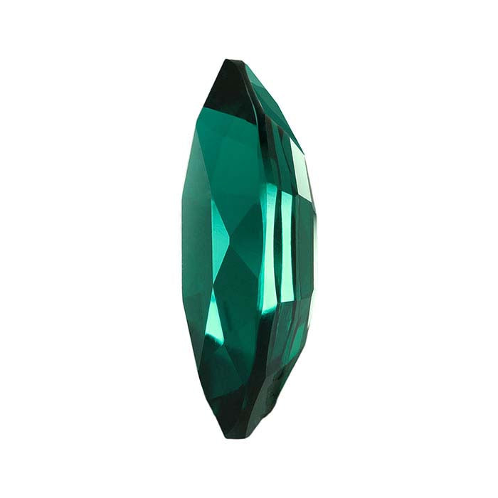 Lab-Grown Emerald Marquise Faceted Gemstone