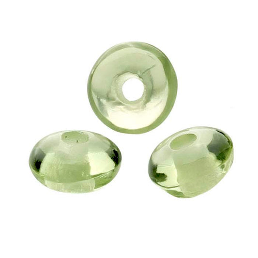Peridot Saucer Bead