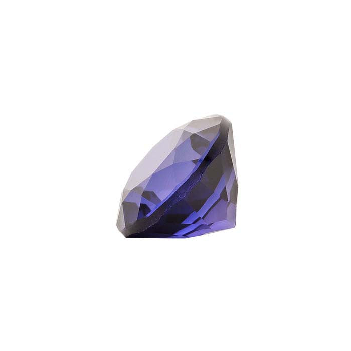 Simulated Amethyst Round Faceted Gemstone