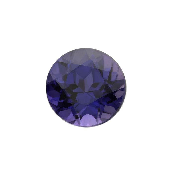 Simulated Amethyst Round Faceted Gemstone