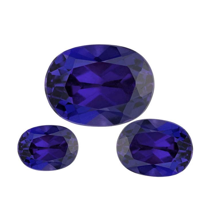 Simulated Amethyst Oval Faceted Gemstone