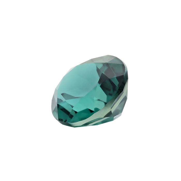 Simulated Emerald Oval Faceted Gemstone
