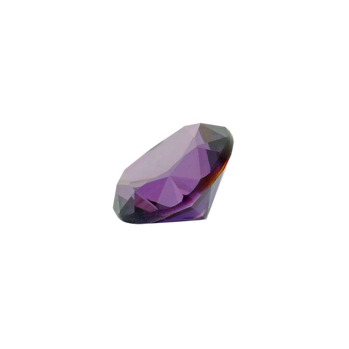 Simulated Amethyst Heart Faceted Gemstone