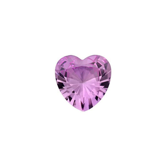 Simulated Pink Tourmaline 5mm Heart Faceted Gemstone