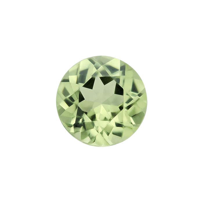 Simulated Peridot Round Faceted Gemstone