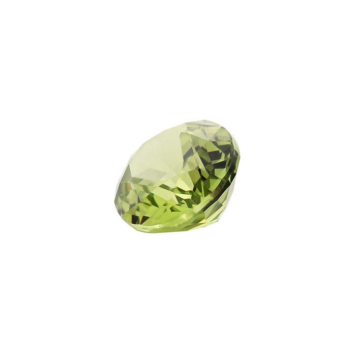Simulated Peridot Oval Faceted Gemstone