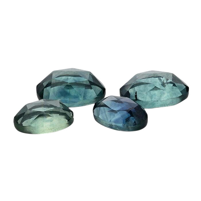 American Mined™ Montana Sapphire™ Oval Rose-Cut Cabochon