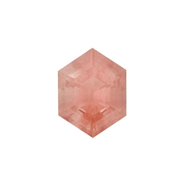 American Mined™ Oregon Schiller Sunstone™ Elongated Hexagon Faceted Gemstone