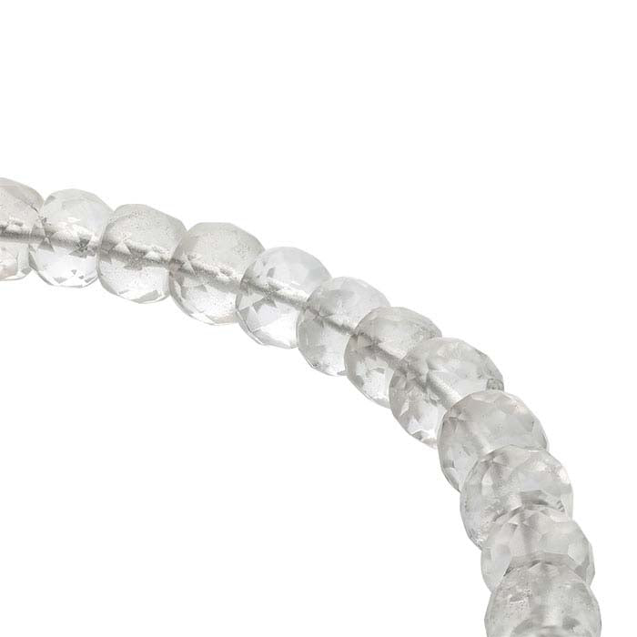 American Mined™ Arkansas Ice Quartz™ 5– Round Bead Strand