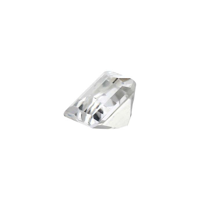 American Mined™ Arkansas Ice Quartz™ Barrel-Cut Emerald-Cut Faceted Gemstone