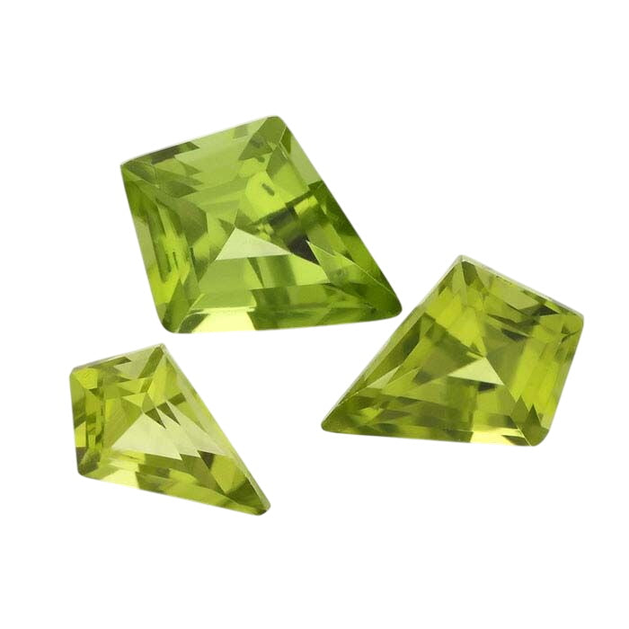 American Mined™ Arizona Peridot Kite Faceted Gemstone