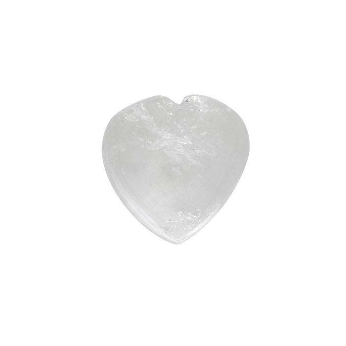American Mined™ Arkansas Ice Quartz™ Heart Cabochon