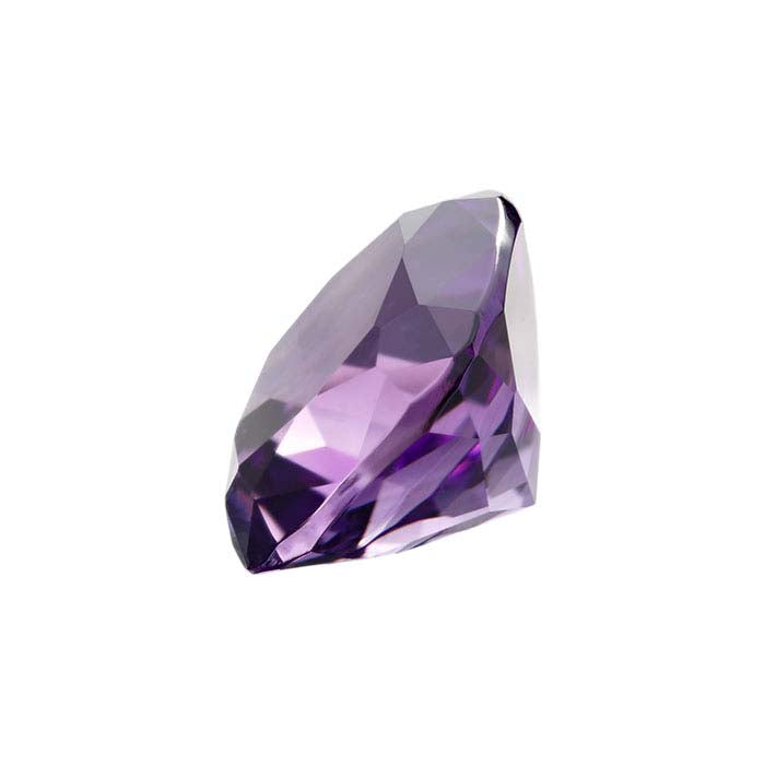 Amethyst Cushion Faceted Gemstone, AA-Grade