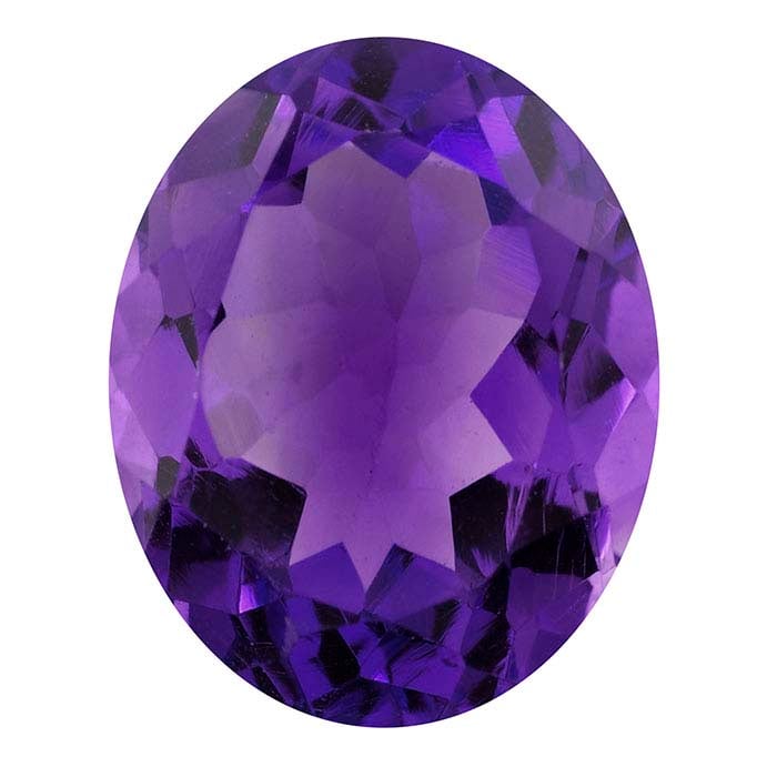 Amethyst Oval Faceted Gemstones, AAA-Grade