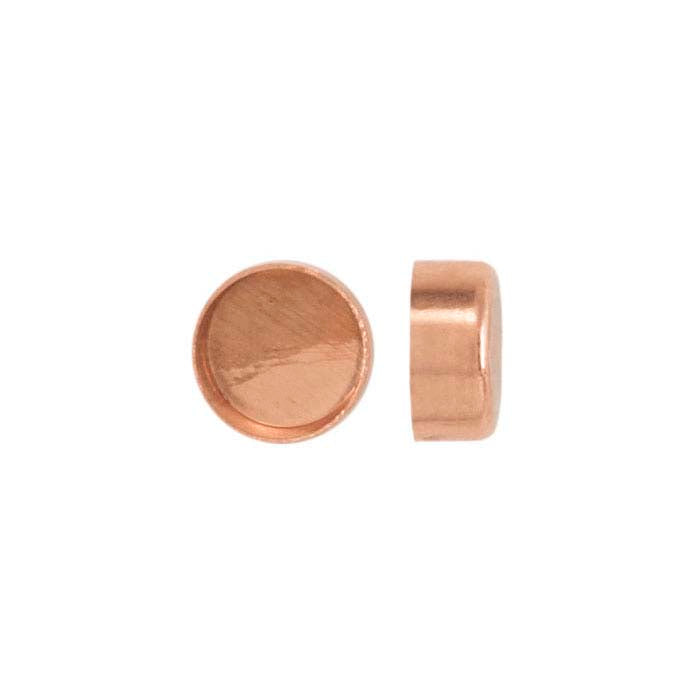 Copper Round Bezel Cup Setting