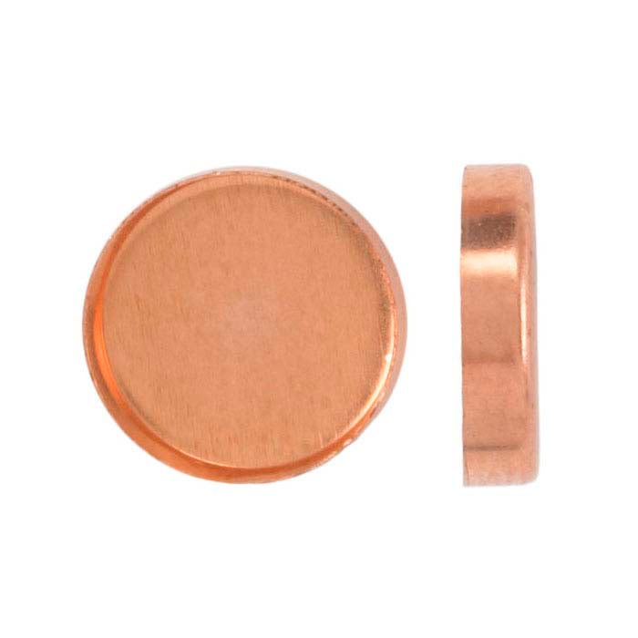 Copper Round Bezel Cup Setting