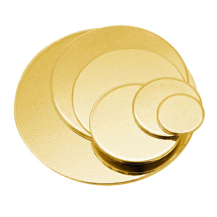 14/20 Yellow Gold-Filled Discs, 1/2-Hard