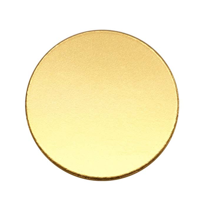 14/20 Yellow Gold-Filled Discs, 1/2-Hard