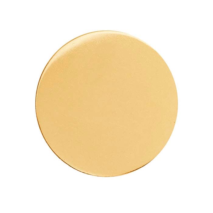 14/20 Yellow Gold-Filled Discs, 1/2-Hard