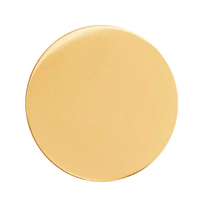 14/20 Yellow Gold-Filled Discs, 1/2-Hard