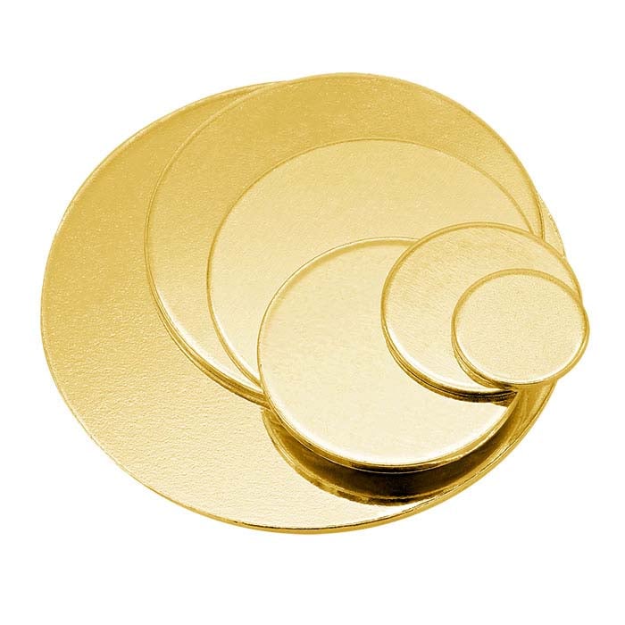 14/20 Yellow Gold-Filled Discs, 1/2-Hard