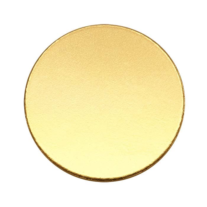 14/20 Yellow Gold-Filled Discs, 1/2-Hard