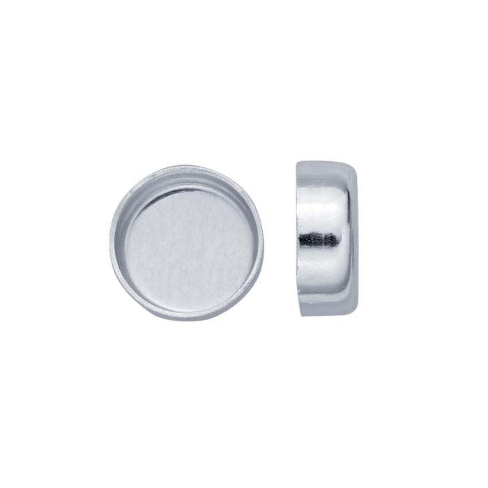 Sterling Silver Round Bezel Cup Setting