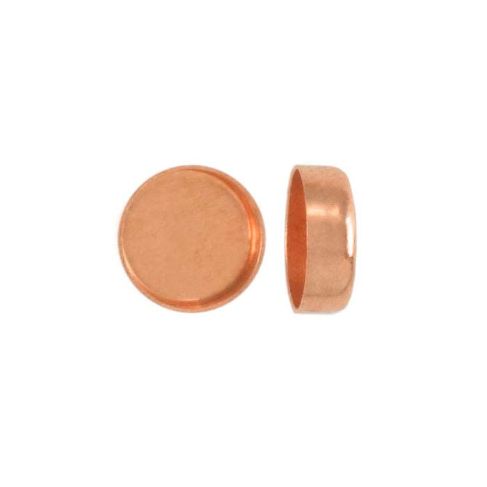 Copper Round Bezel Cup Setting