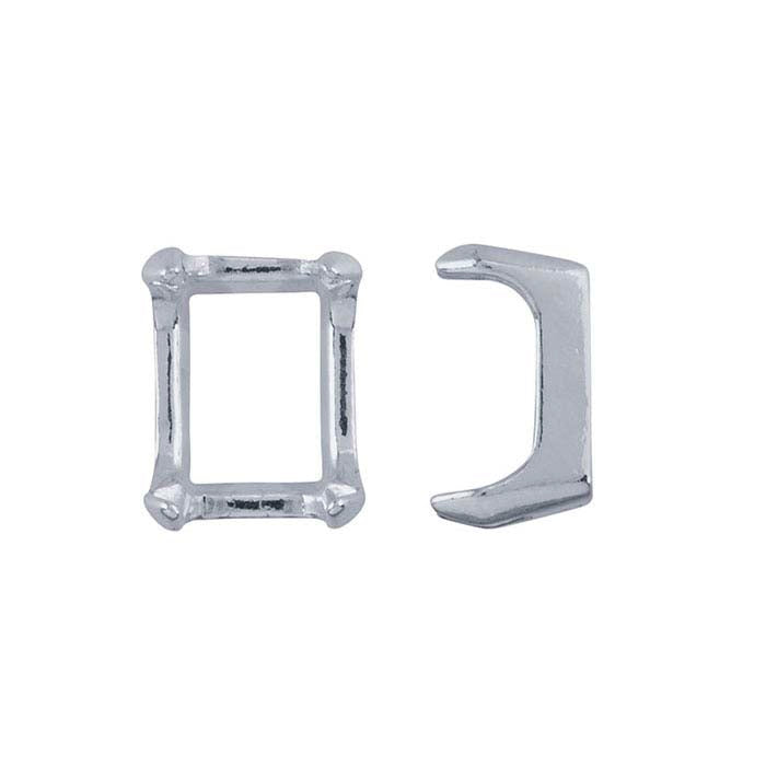 Sterling Silver ReadySet™ Emerald-Cut Setting