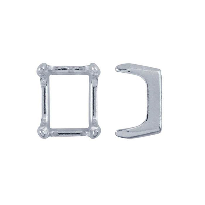 Sterling Silver ReadySet™ Emerald-Cut Setting