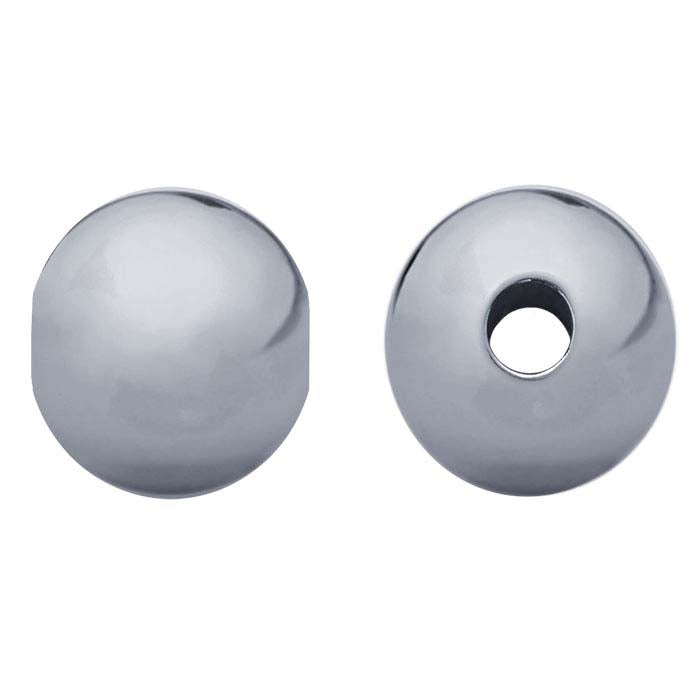 Sterling Silver Round Seamless-Look Bead