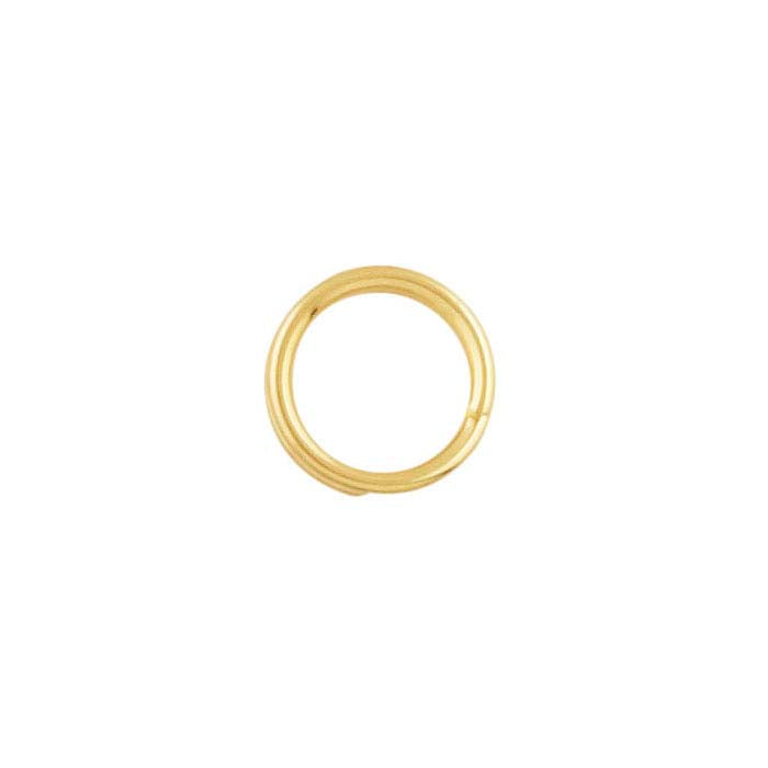 14K Yellow Gold Round Split Ring