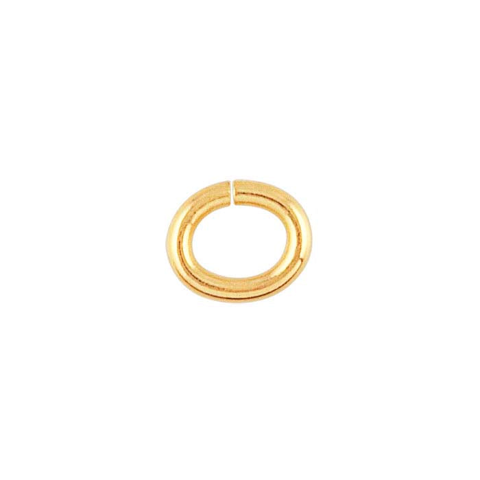 14K Yellow Gold Oval Jump Ring