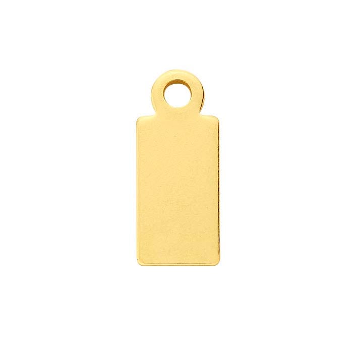 14/20 Yellow Gold-Filled 11.7 x Rectangle Tags, 1/2-Hard