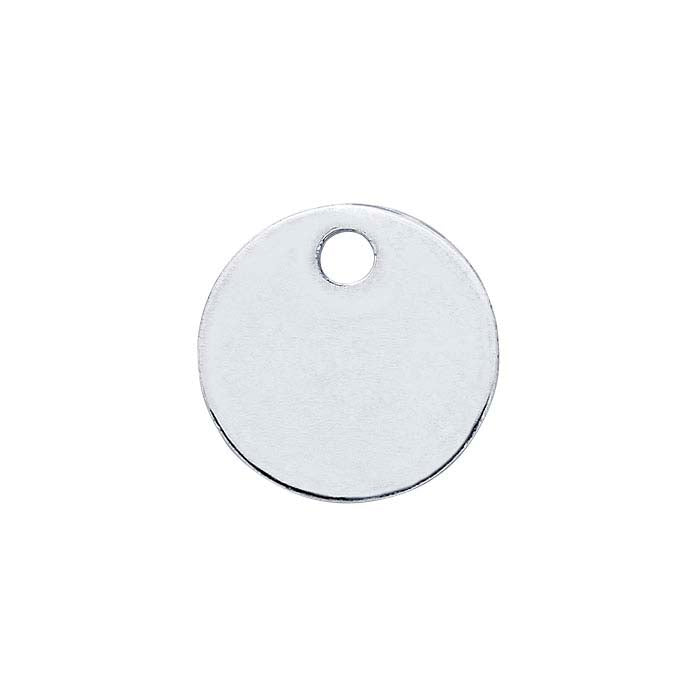 Sterling Silver Round Tag, 0.36mm, 1/2-Hard