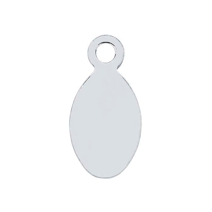 Sterling Silver 11 x Oval Tags, Soft