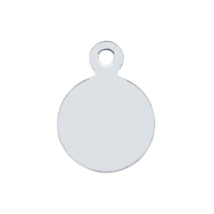 Sterling Silver Round Tags, Soft