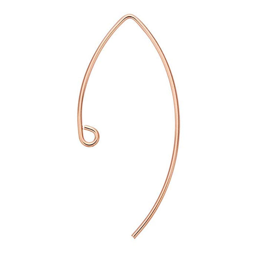 Marquise Ear Wire with Inside Loop