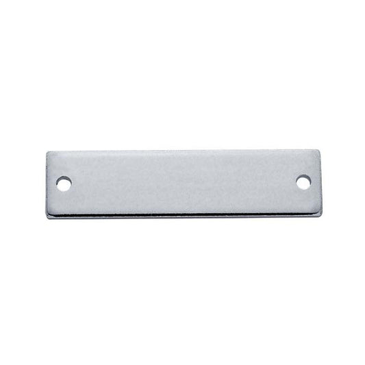 Sterling Silver Flat Rectangle Link Component