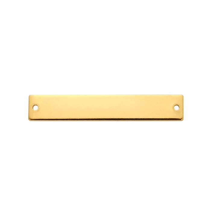 14/20 Yellow Gold-Filled Flat Rectangle Link Components, 1.02mm