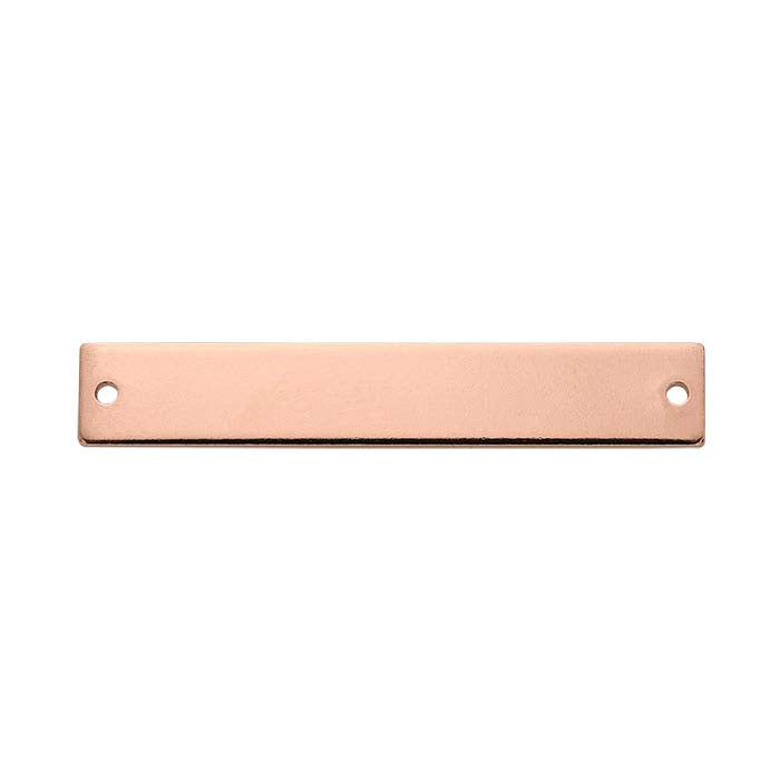 14/20 Rose Gold-Filled Flat Rectangle Link Component