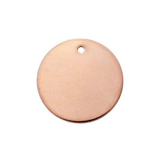 14/20 Rose Gold-Filled Round Tag