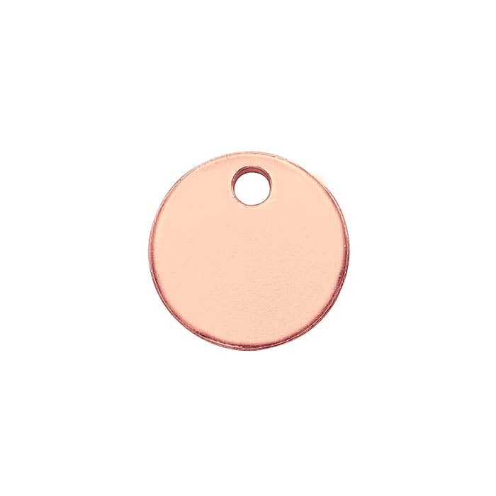14/20 Rose Gold-Filled Round Tag, 0.64mm, Soft