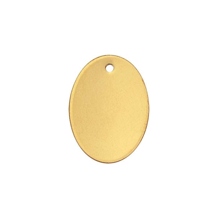 14/20 Yellow Gold-Filled Oval Charm