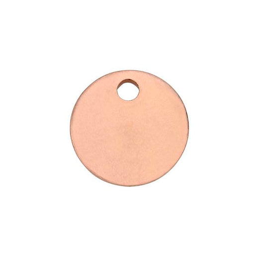 14/20 Roségoldgefülltes rundes Schild, 0,51 mm, weich