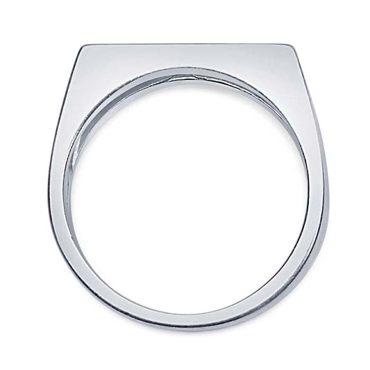 Sterling Silver 15 x Rectangle Signet Ring