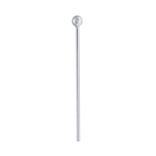 Sterling Silver Ball Head Pin, 0.72mm, 1/2-Hard