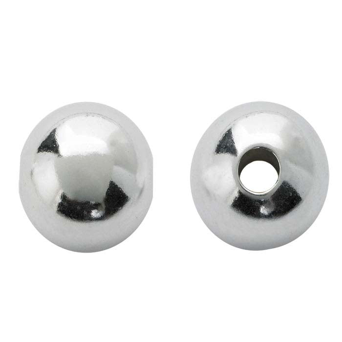 Argentium® Silver Round Seamless-Look Bead