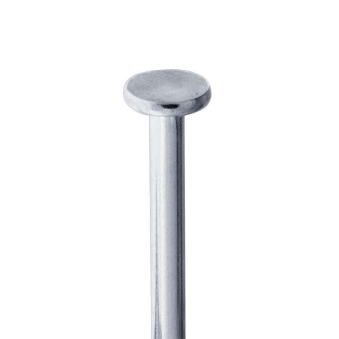 Argentium® Silver Flat Head Pin, 0.57mm, 3/4-Hard